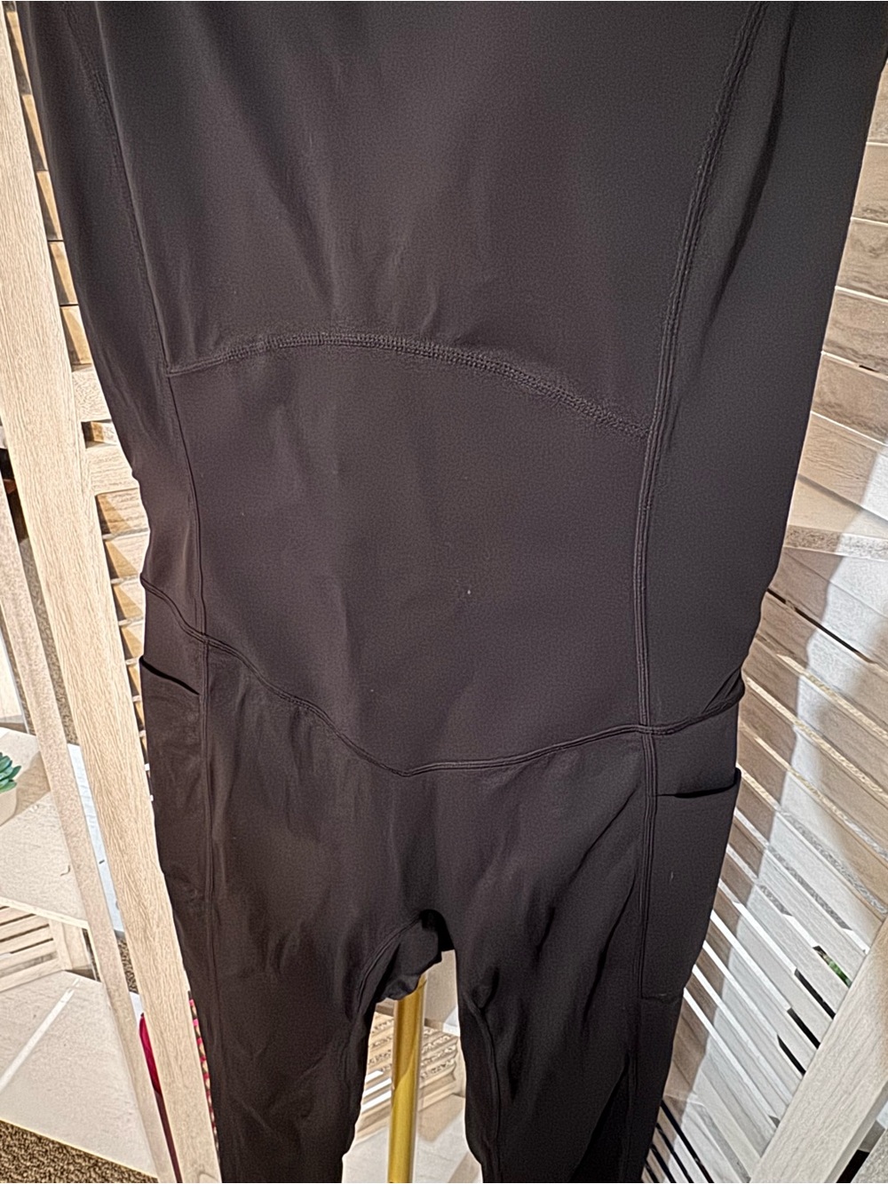 HALARA Black ULTRA Sculpting One-Piece Jumpsuit with Side Pocket- M - Picture 7 of 11